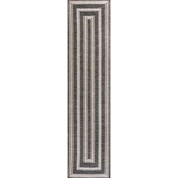 Argo Classic Nautical Mitre Stripe Reversible Machine-Washable Indoor/Outdoor Area Rug